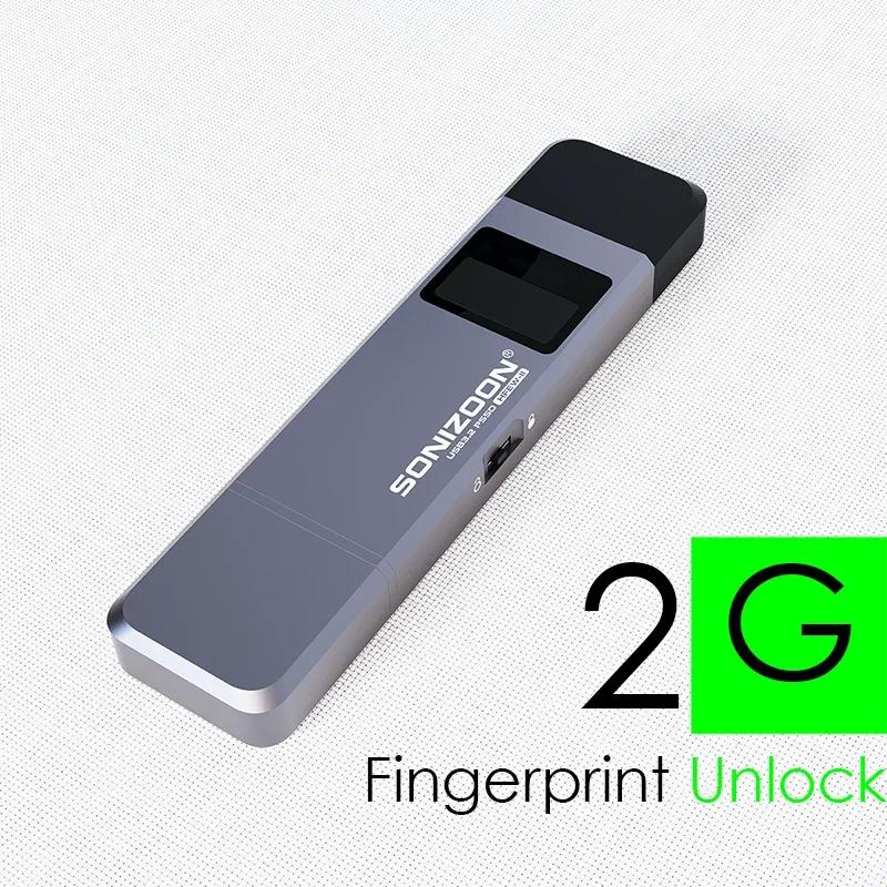 Clé USB à Écriture Flash 2G avec Cryptage d'Empreintes Digitales 1 To/512 Go/256 Go – Protection de