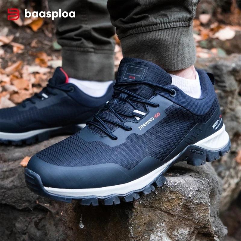 Chaussures de randonnée Baasploa pour homme - Imperméables et résistantes à l'usure, baskets d'escalade