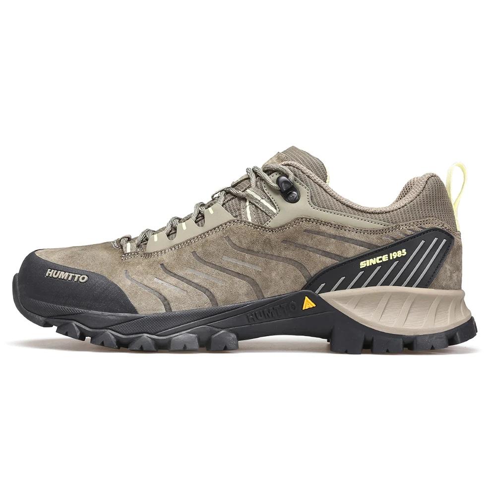 HUMTTO-Chaussures de randonnée en cuir véritable pour hommes, baskets d'escalade et de trekking, bot