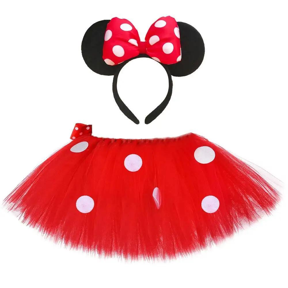 Jupe Tutu Minnie pour Bébé Fille, Tenue de brevMoelleuse avec Nministériels d, Bandeau de Sauna, Cos
