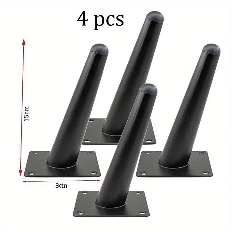 4 pièces pieds de canapé ronds en métal massif meubles jambes canapé pieds de remplacement parfait m