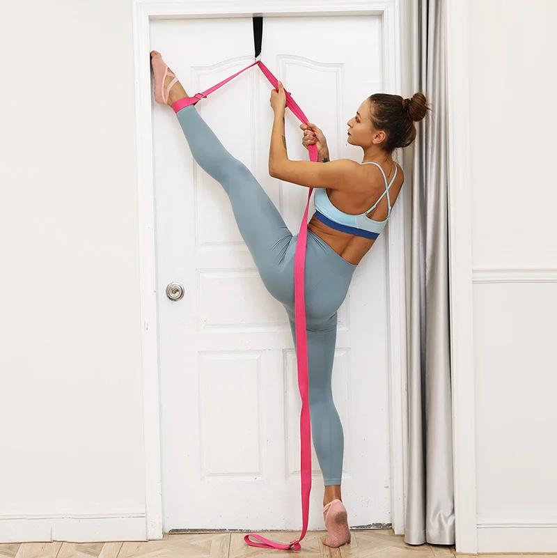 Sangle d'étirement jambe flexibilité - Porte, yoga, ballet et entraînement féminin