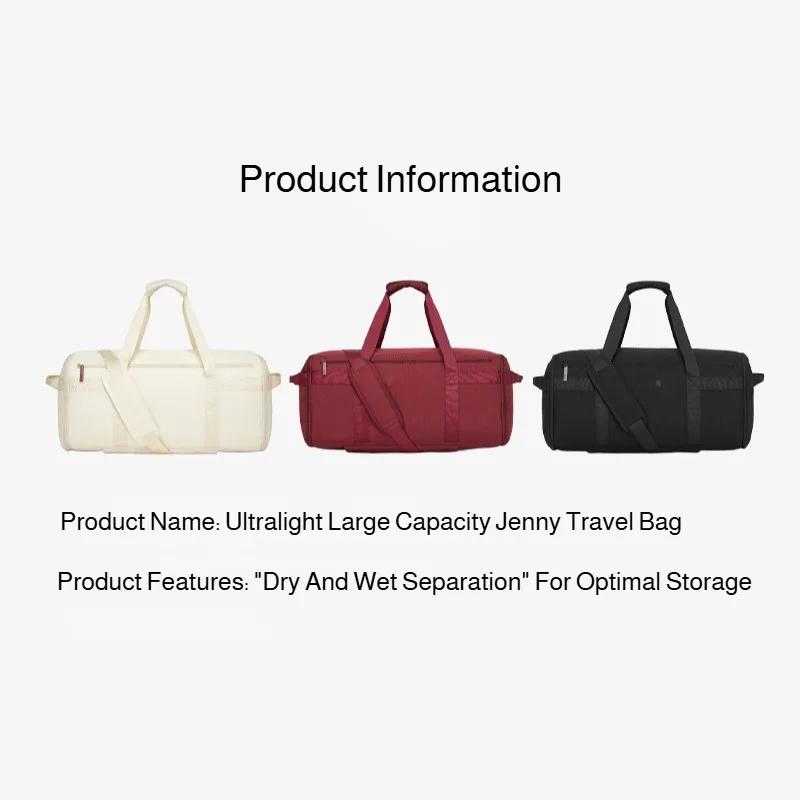 Nouveau sac de voyage multifonctionnel avec chariot, simple, grande capacité, sac de sport à double