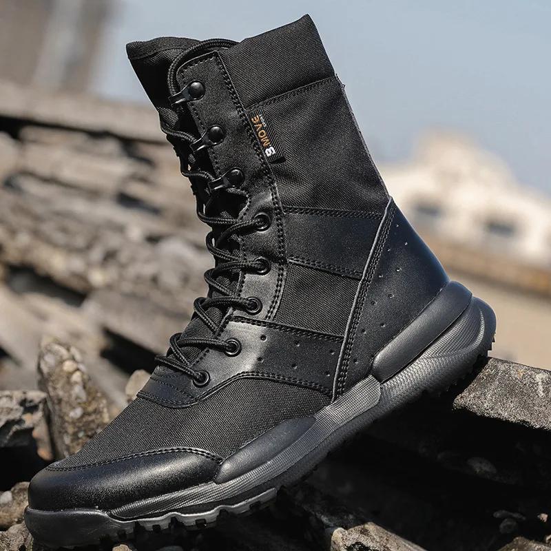 Bottes de randonnée désert respirantes pour hommes - Chaussures montantes légères pour plein air