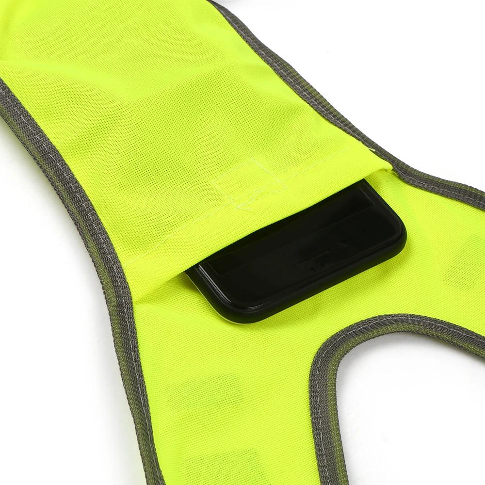Gilet de sécurité haute visibilité Sports de plein air Cycle de course Gilet réfléchissant avec gile