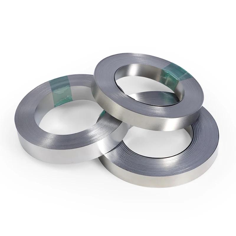 Rouleau de bande nickelée pour connecteur de batterie Li-ion 18650, 10 m/rouleau, 0.1mm 0.12mm 0.15m
