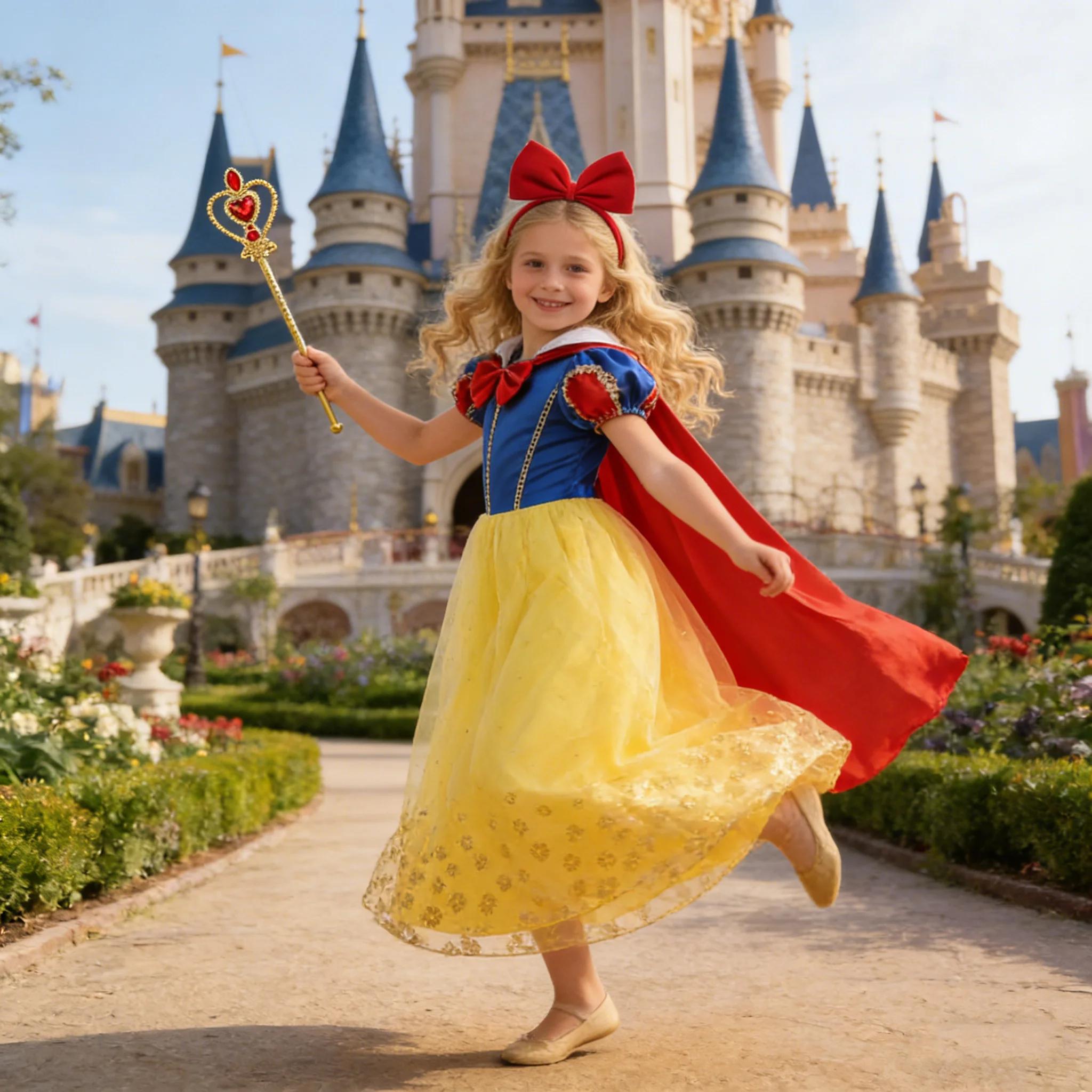 Robe blanche-neige pour filles, Costumes de princesse pour enfants en bas âge, vêtements de Cosplay