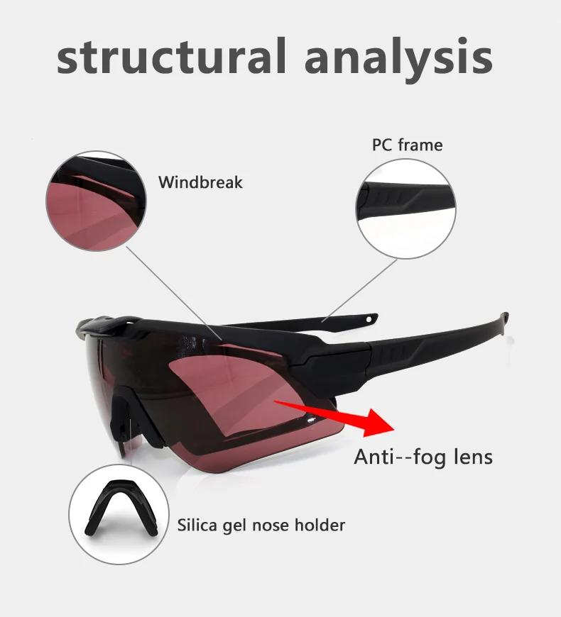SI M ALPHA lunettes de soleil de Ski antibuée lunettes de soleil de cyclisme lunettes militaires lun