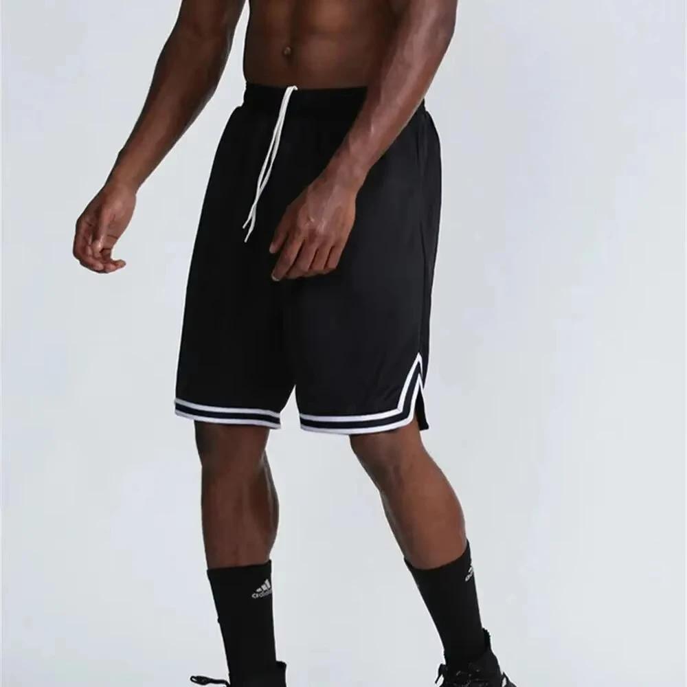 Short de Basket Homme Séchage Rapide - Maille Respirante pour Fitness et Course Style Américain