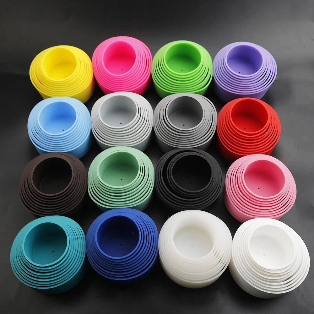 Manchon de protection de gaine inférieure de tasse en Silicone de 8cm pour bouteille de thé d'eau en
