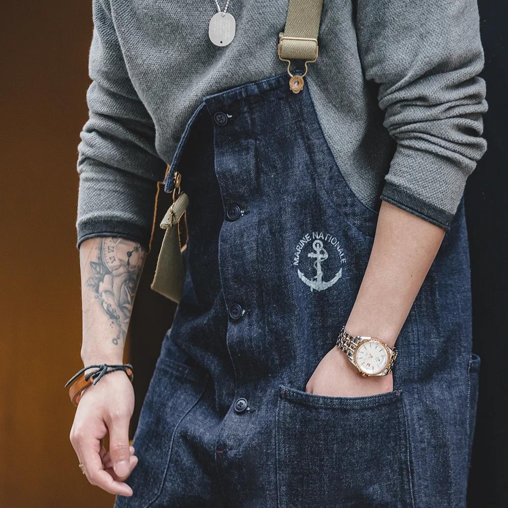 Maden-Salopette Multi-Poches Style Safari, Streetwear, Combinaison Cargo de Travail, Pantalon Rétro