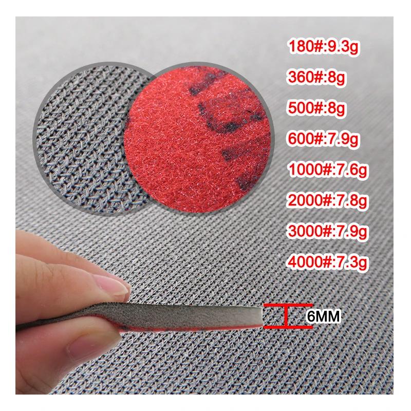 Mirka Abralon 6 pouces éponge Sangding disque 8A-241 mousse crochet et boucle papier de verre rond 1