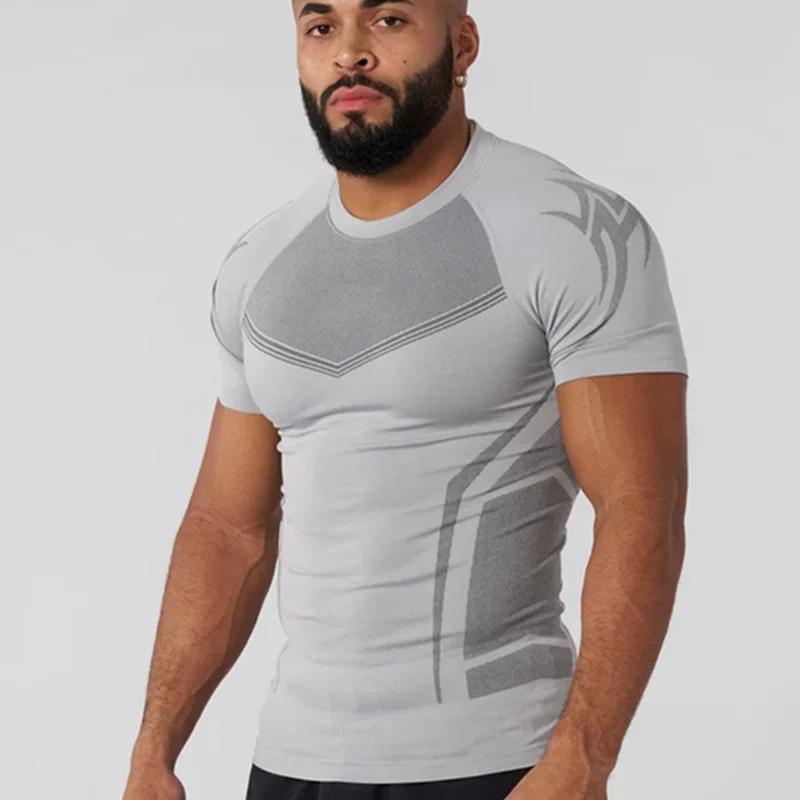 2025Men chemises de Compression à manches courtes séchage rapide Fitness cyclisme course T-Shirt ent