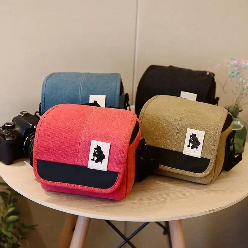 Sac à bandoulière en toile pour appareil photo Canon EOS M10 M6 M5 SX60 SX50 SX30 SX510 1100D 1200D