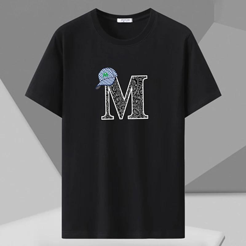 T-shirt imprimé pour hommes, grande taille 110-180kg, ample, manches courtes, hauts surdimensionnés