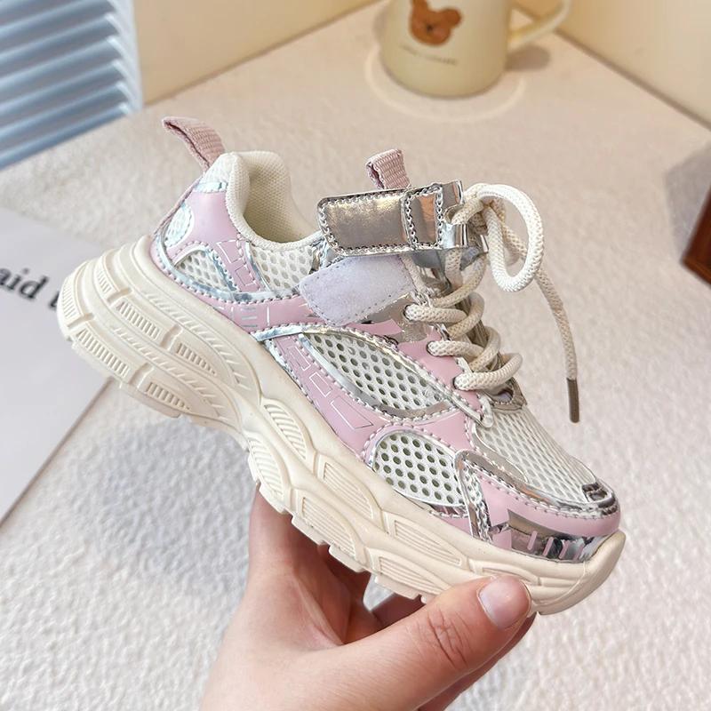 Baskets pour enfants printemps-été 2026, nouvelles chaussures de sport à semelle souple, antidérapan