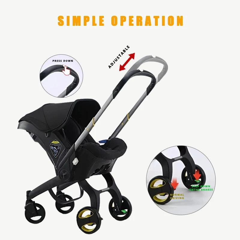 Poussette pour bébé | Chariot pliable léger bidirectionnel | Parfait pour les voyages et le shop