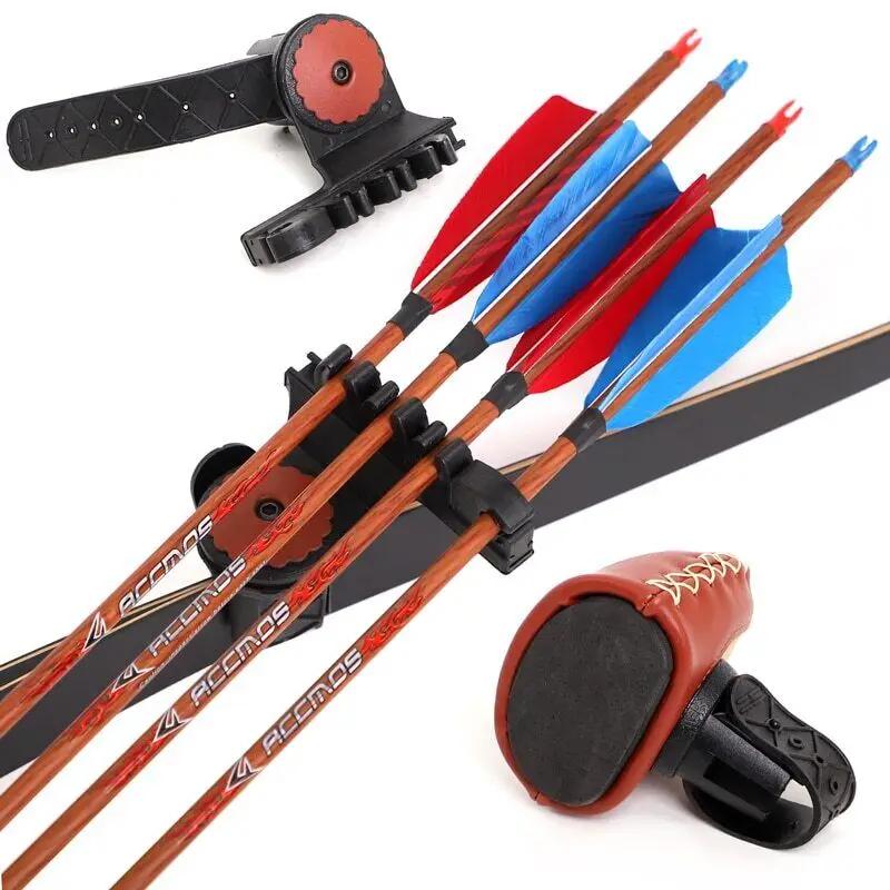 Étui porte-flèches en cuir pour tir à l'arc, support de fixation rapide, carquois pour arc classique