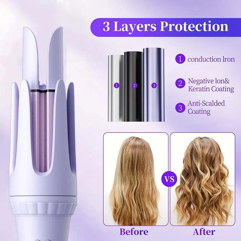 Fer à friser les cheveux 32mm bigoudi baguette professionnelle pinces bouclées en céramique électriq
