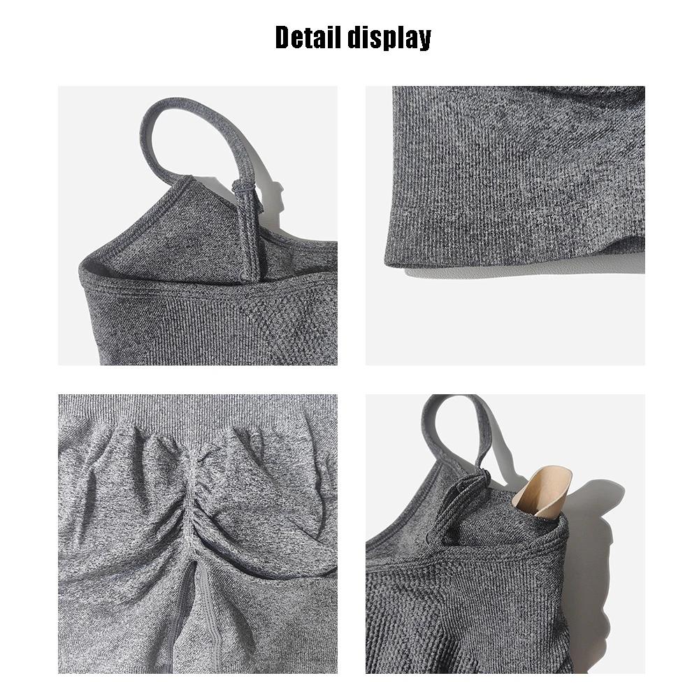 Ensemble de Yoga pour femmes, barboteuse de Fitness, Sexy, une pièce, sangle, contrôle du ventre, so