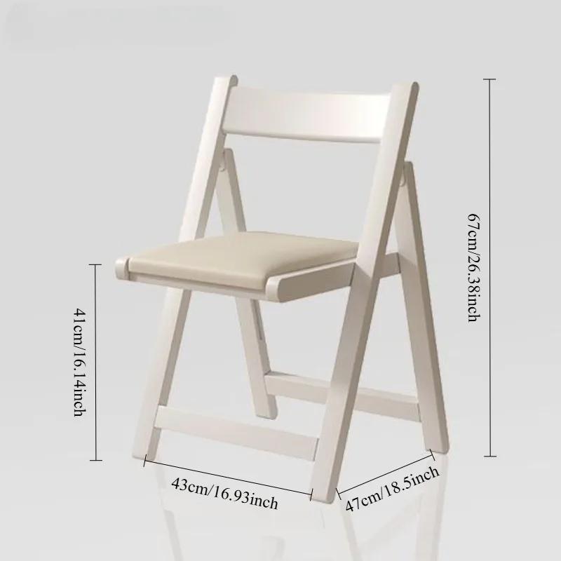 Chaises de salon simples, chaises nordiques modernes en bois, chaise pliante Portable minimaliste, D