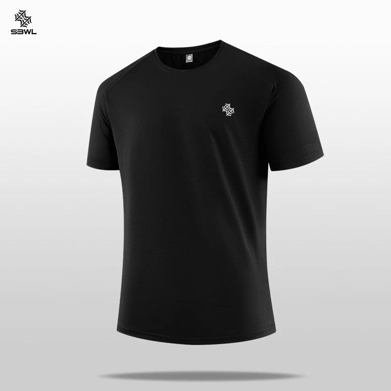 SBWL T-shirts de sport de haute qualité pour hommes et femmes, chemises à manches courtes à séchage