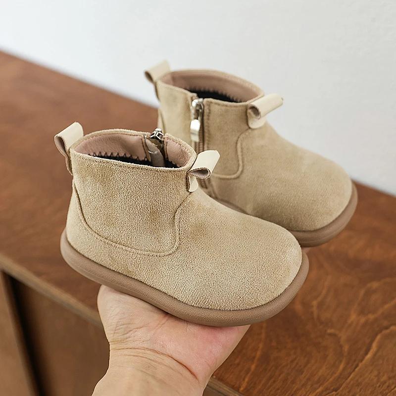 Bébé garçons filles bottes automne hiver enfants chaussures décontractées en plein air anti-dérapant