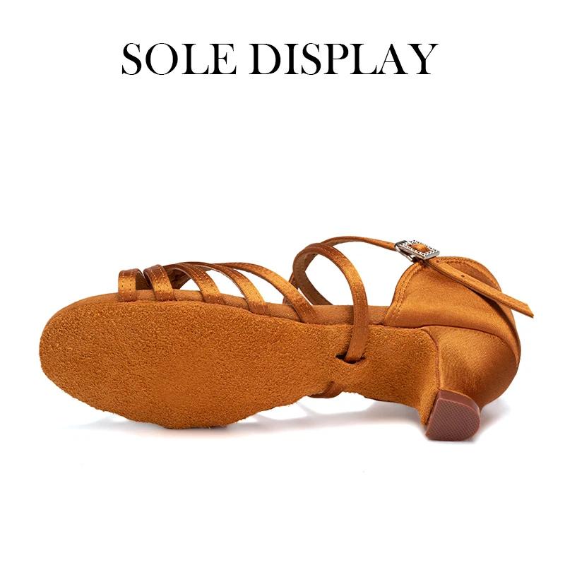 Chaussures de danse latine pour filles femmes dames salle de bal moderne Tango Salsa danse Performan
