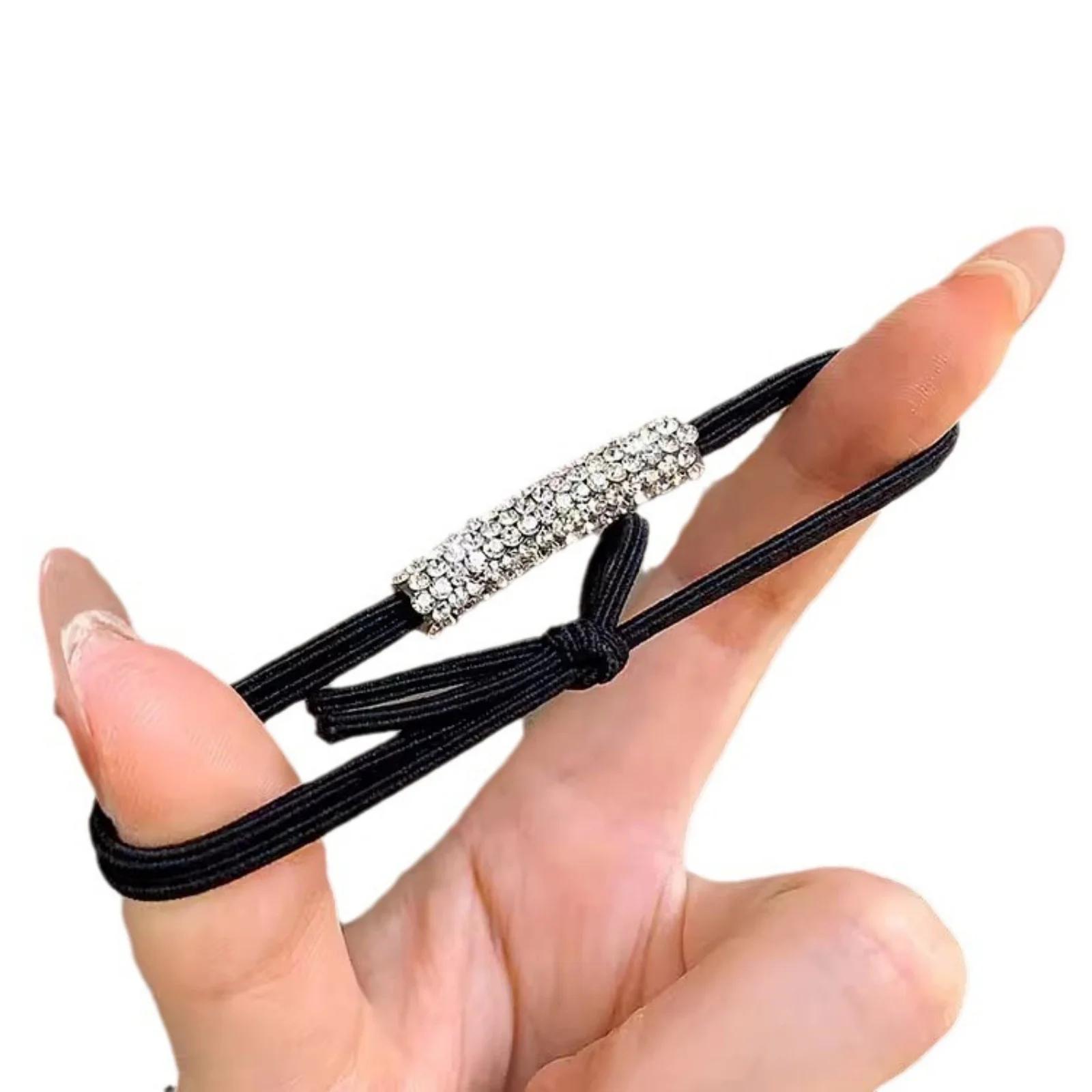 Attaches à cheveux en strass, 10 pièces, corde à cheveux haute élasticité, accessoires pour cheveux