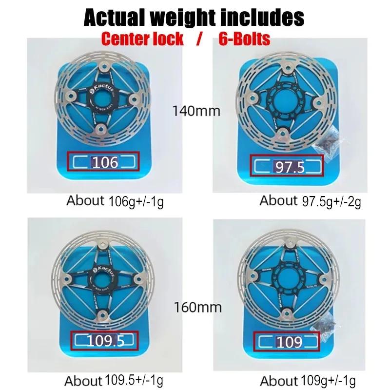 Frein à disque vélo ultraléger KACTUS 85g - Rotor flottant pour VTT et route 140 à 203mm