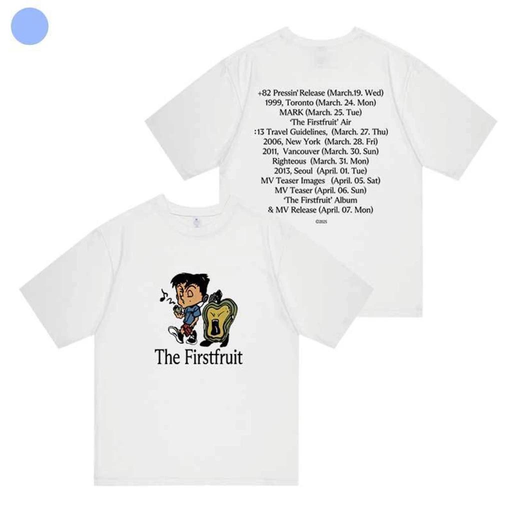 T-shirt manches courtes col rond homme et femme, haut imprimé MARK The Firstfruit, décontracté, mode
