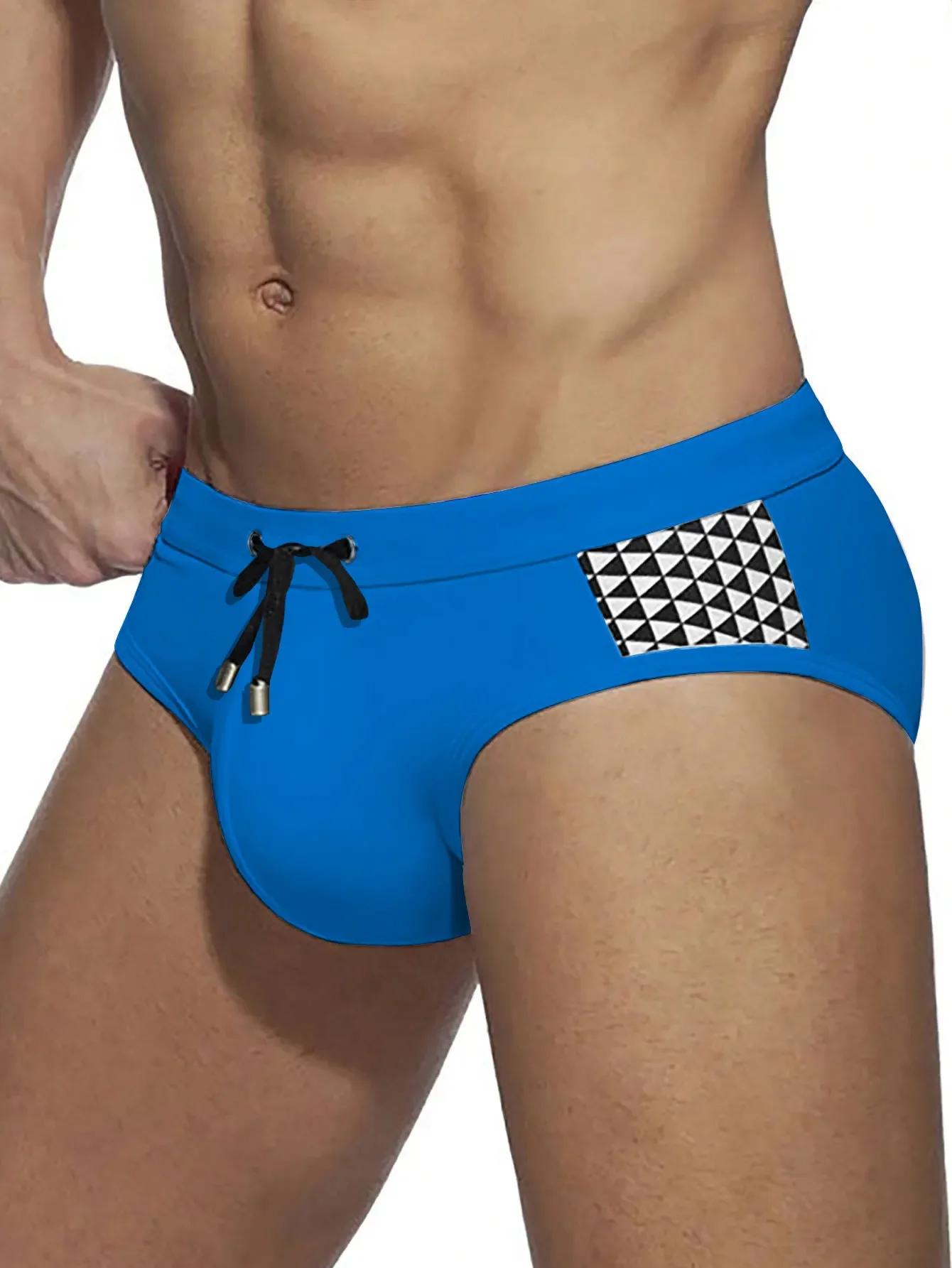 Maillot de bain push-up homme sexy avec coussinets amovibles - Slip de surf et bain confortable