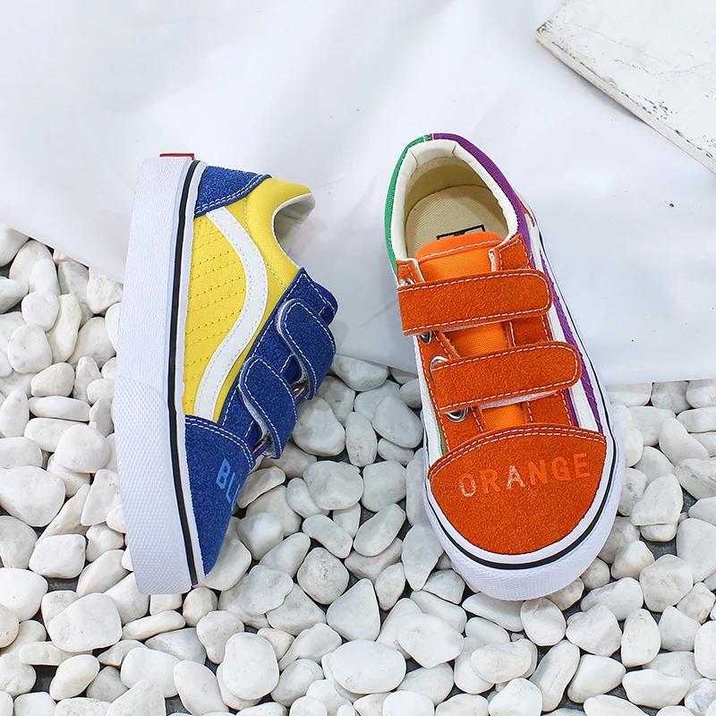 Opoee-Chaussures Respirantes en Toile Colorée pour Enfant Garçon et Fille, Version Coréenne, Nouvell