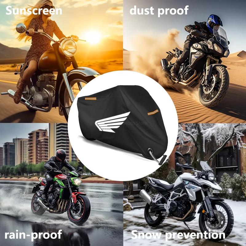 Juste de moto étanche pour scooter extérieur, protection UV, housse de pluie anti-poussière pour Hon