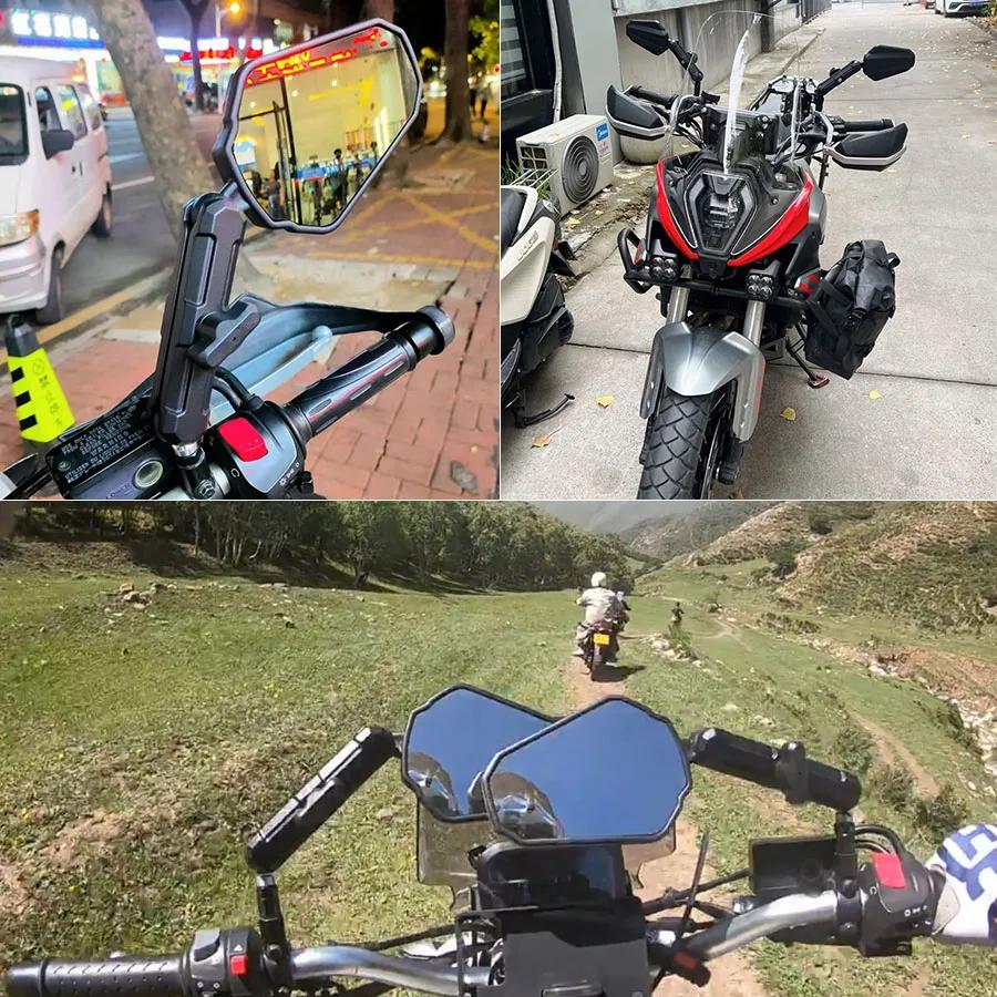 Rétroviseur pliable universel pour moto, haute qualité