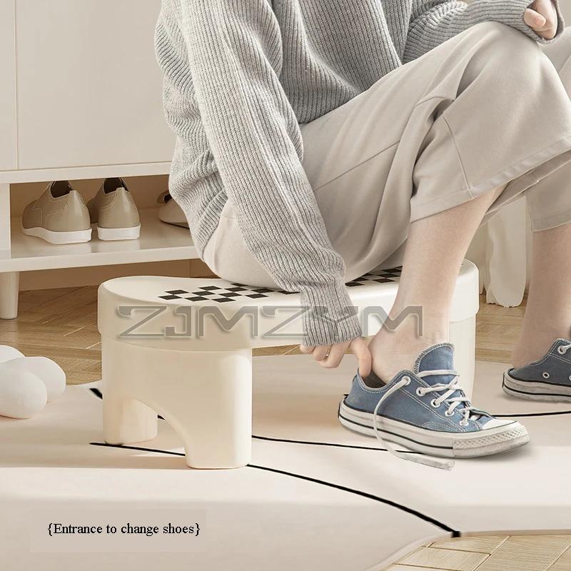 Tabouret de sol de toilette épaissi pour adultes et enfants, tabouret de squat domestique, repose-pi