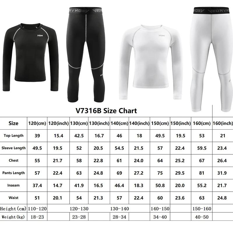 Un ensemble de Leggings et chemise de Compression pour jeunes garçons, collants de sport à manches l