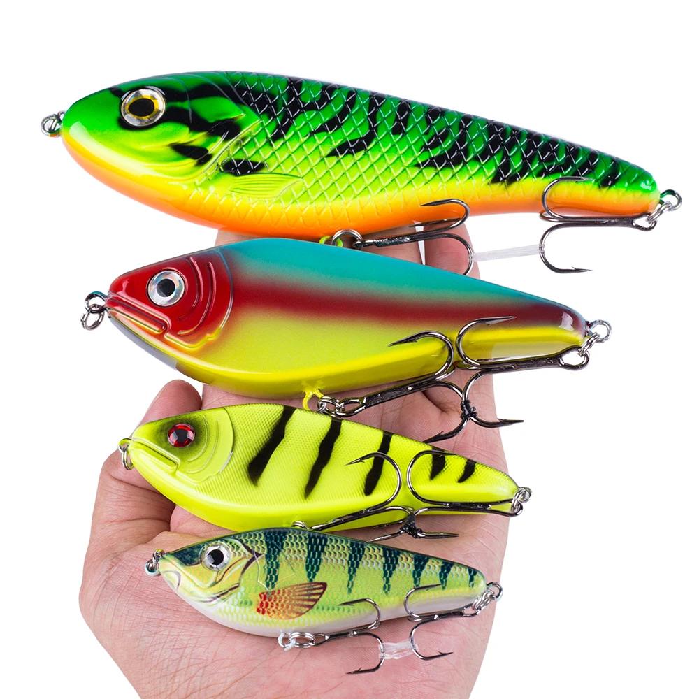 Leurre de pêche Hanlin Glide Jerkbait 75/90/120/150 mm – Leurre dur populaire pour brochet, crankbai