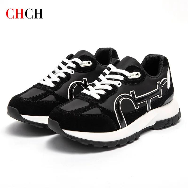 CHCH femmes chaussures de Tennis nouvelles chaussures de sport d'étudiant d'épissure en cuir