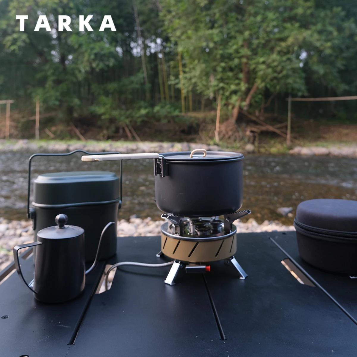 TARKA Camping 5 tête cuisinière à gaz 11800w haute puissance extérieur pliant brûleur à gaz four de