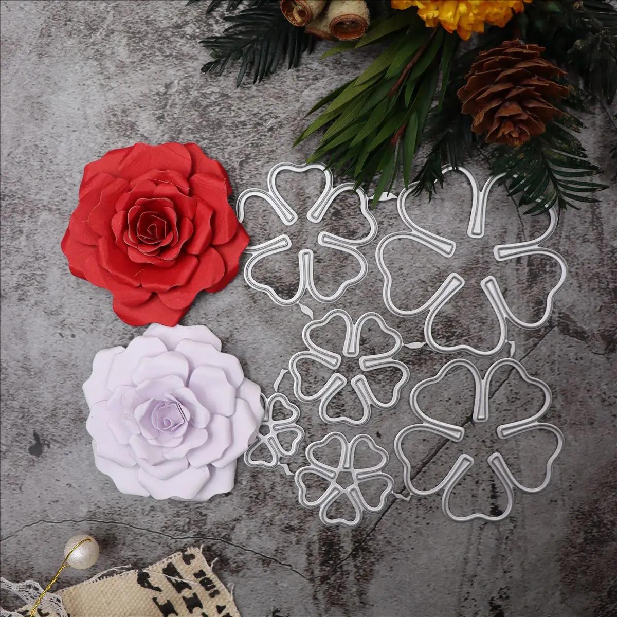 Matrices de découpe de pétales de fleurs de marguerite, pour bricolage, Scrapbooking, cartes de gauf