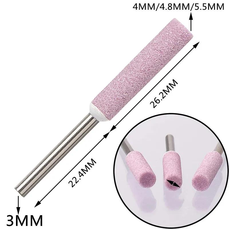 Affûteur de scie à chaîne en céramique, 8 pièces, lime en pierre 4mm 4.8mm 5.5mm, affûtage de scie à
