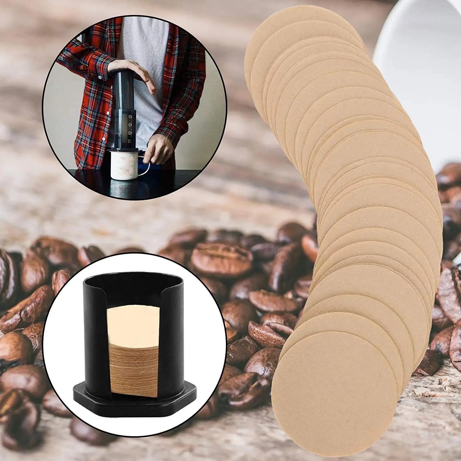 Papier de remplacement pour cafetière ronde, 350 pièces, pour machines à café ahiobie Aeropress et à