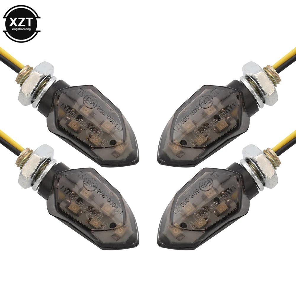 4 pièces moto clignotant indicateur LED universel Kawasaki moto Streetcar Scooter Signal lumineux