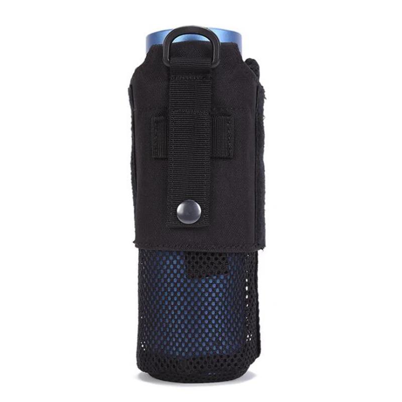 Pochette de bouteille d'eau de cyclisme en plein air, support tactique Molle, sac de rangement pliab