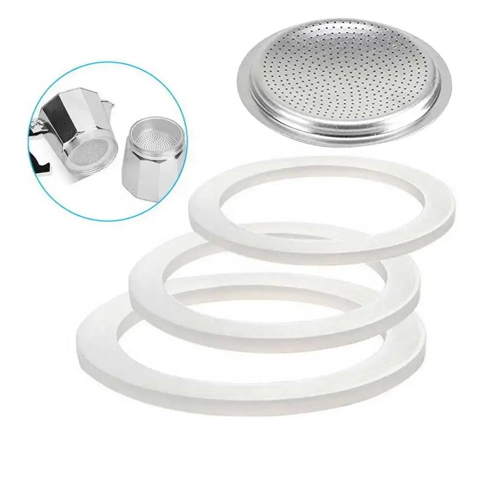 Tamis à joint en caoutchouc en Silicone Durable, 1/2/3/6/9/12 tasses, inodore pour Pots à expresso E