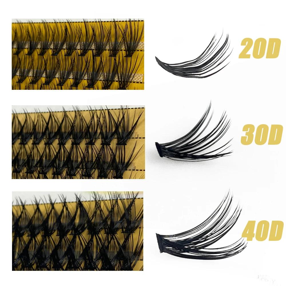 20D/30D cils de vison 1 boîte/60 paquets extension de cils naturels 3D russie cils individuels grapp
