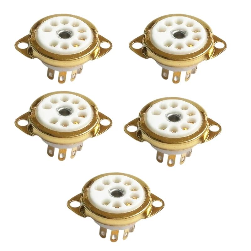 5 pièces prise de Tube en céramique de qualité prise de Tube 9PIN prise de Tube à vide 9 broches 24B