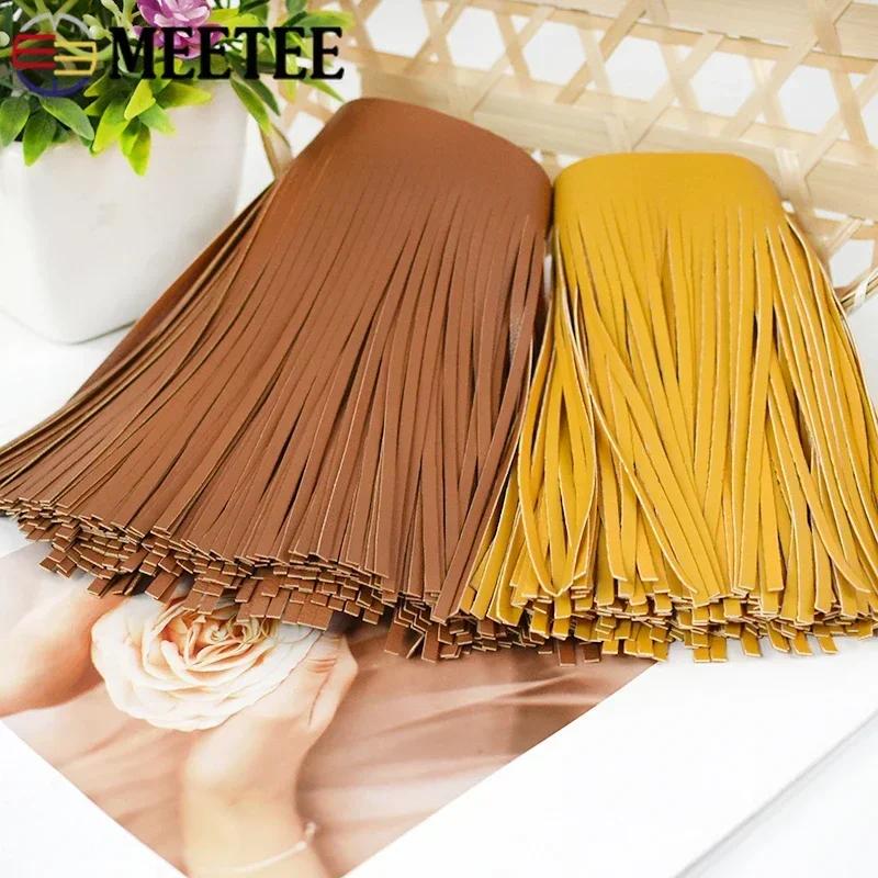 Ruban de dentelle à franges en similicuir coloré, garnitures de décoration de sac à main, accessoire