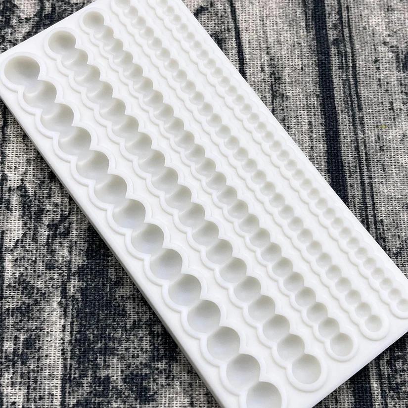 Moule en silicone effet perle pour sugarcraft, outils de résine, moule à cupcakes, outils de décorat